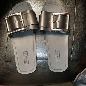 Topshop black sandals